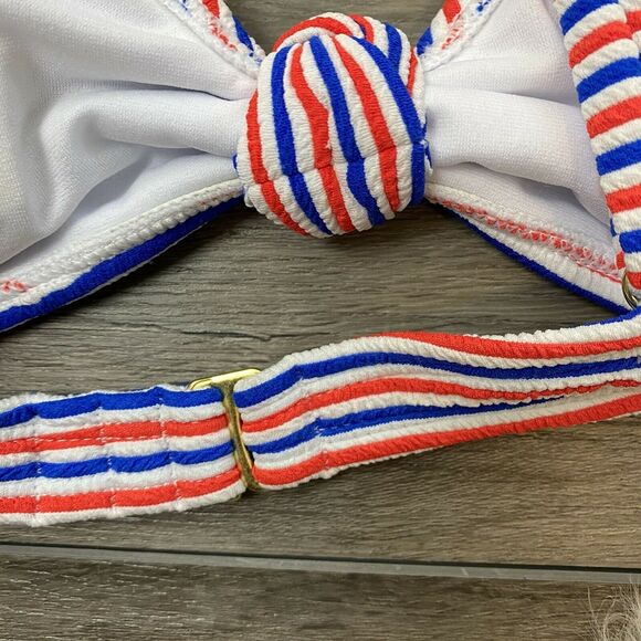 Xhilaration Bikini Top XL Red White Blue NEW NWT - Picture 7 of 9